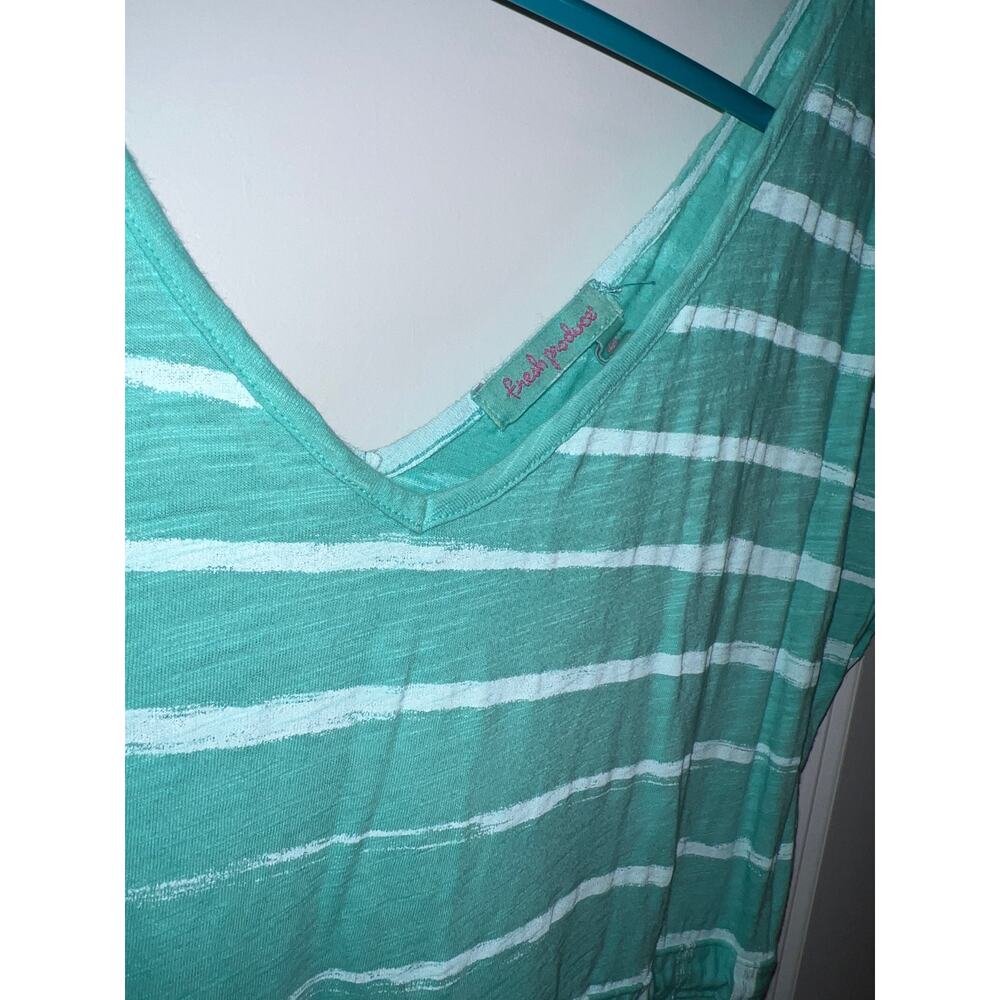 Fresh Produce Striped Teal Long Dress with Tie – Size S - Picture 3 of 5